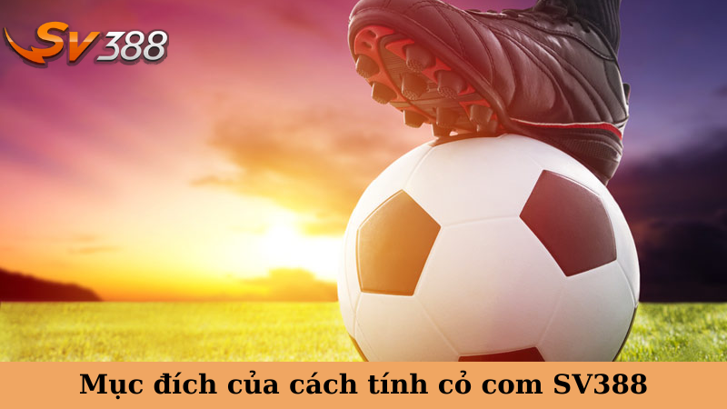 Mục đích của cách tính cỏ com SV388